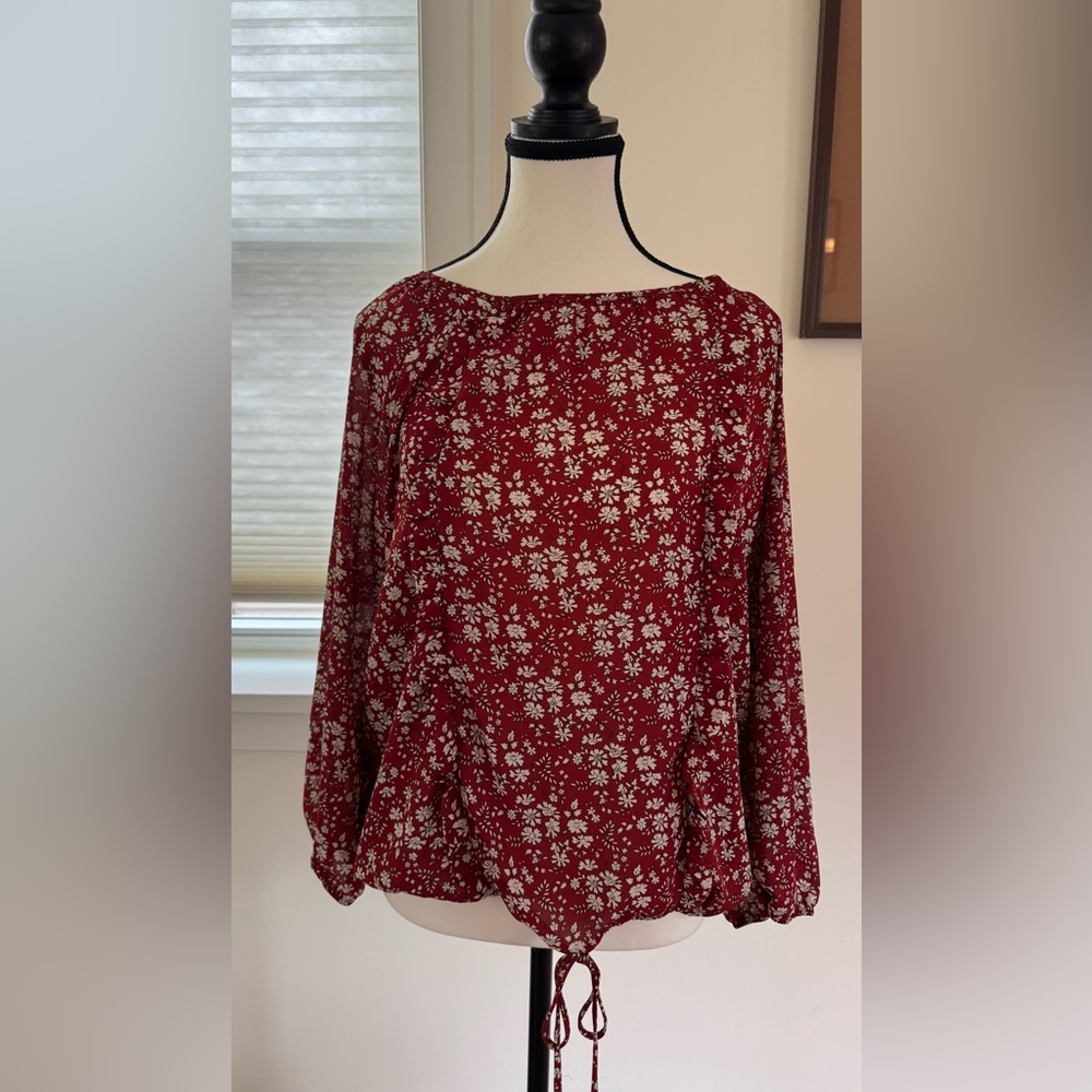 Beautiful Rust Colored Blouse-XL